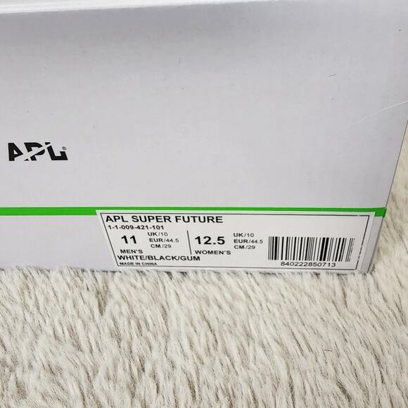APL Super Future Hi Top Basketball Sneakers - White Gum Sole NEW M 11 W 12.5 main image 6